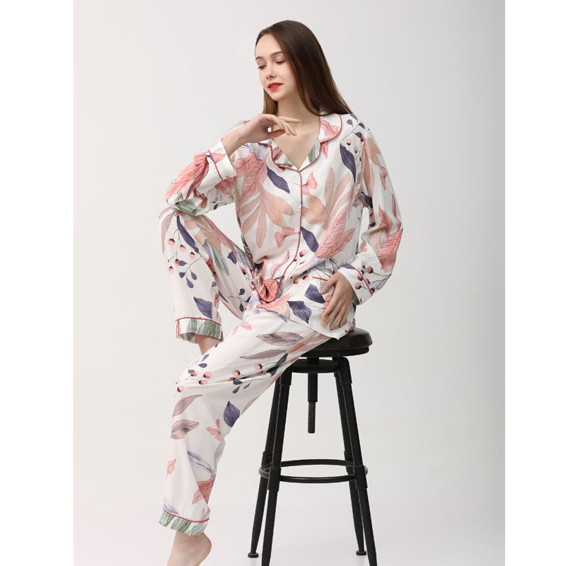 Conjunto de pijama con copas incorporadas, ropa de dormir y pantalones a juego, talla grande disponible