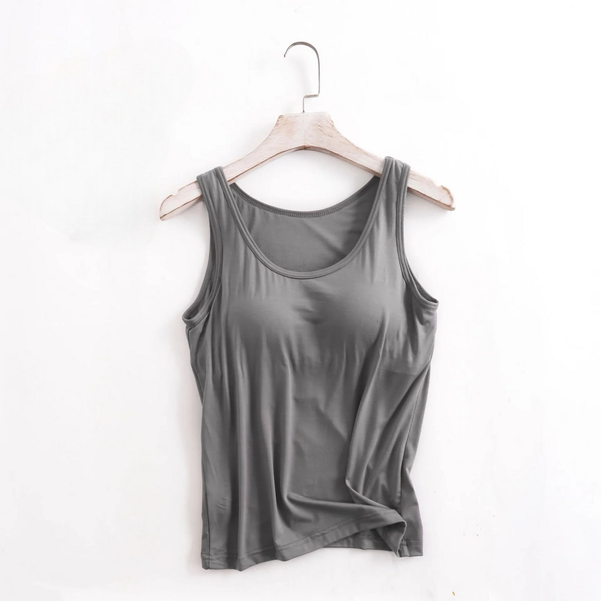 Built In Bra Tank Top Soft and Lightweight