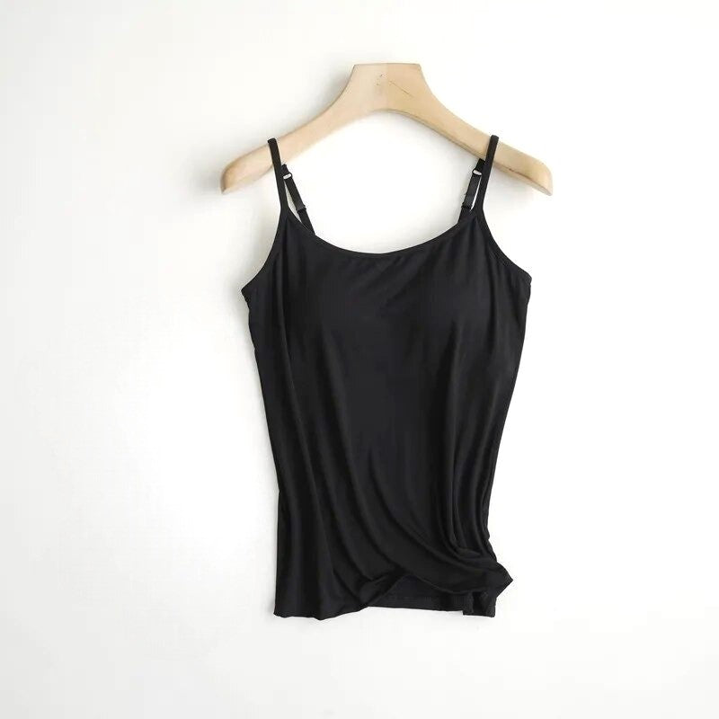 Camisole with Built In Bra Plus Adjustable Straps size available