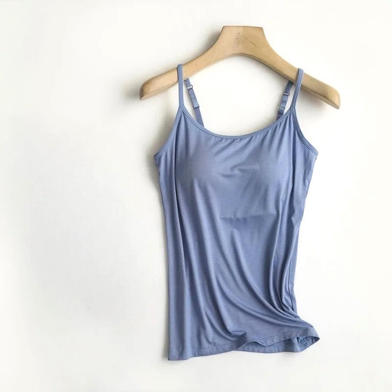 Camisole with Built In Bra Plus Adjustable Straps size available