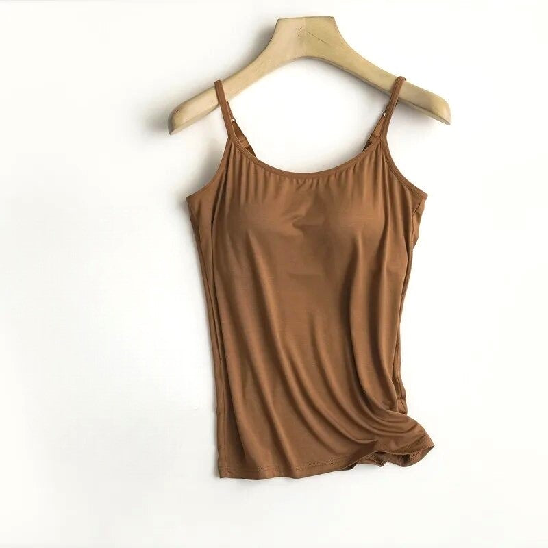 Camisole with Built In Bra Plus Adjustable Straps size available