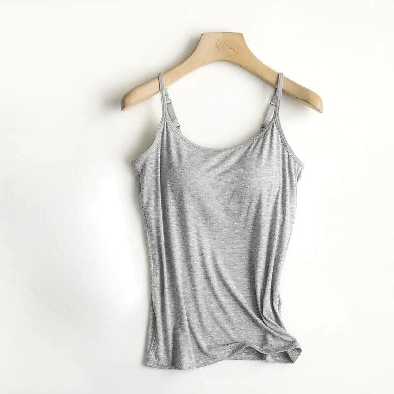 Camisole with Built In Bra Plus Adjustable Straps size available