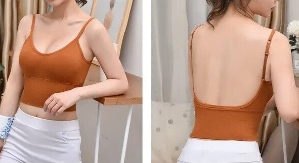 Sujetador deportivo crop top con tirantes