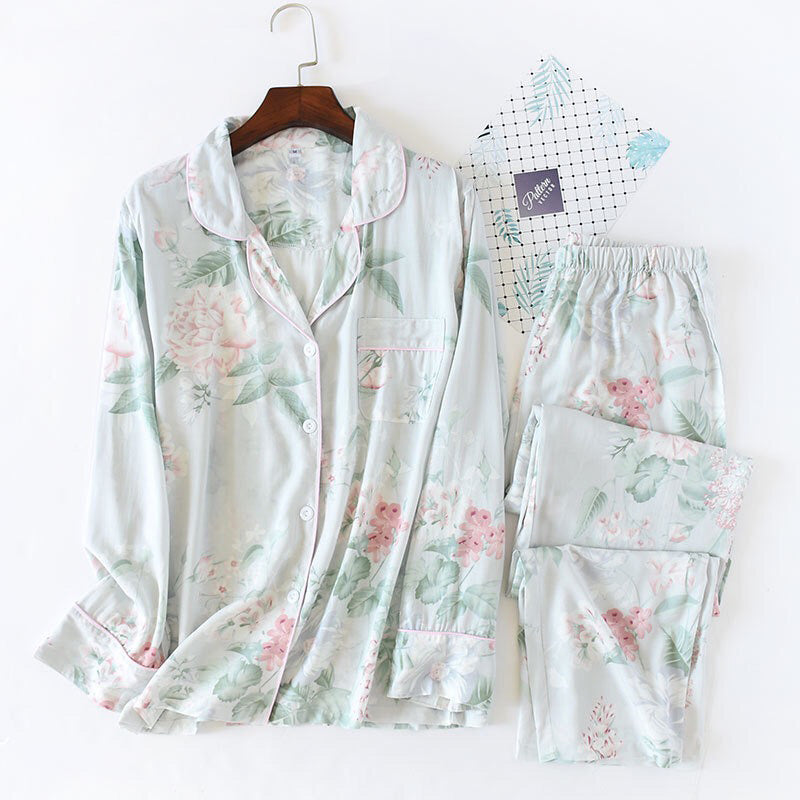 Conjunto de pijama con copas incorporadas, ropa de dormir y pantalones a juego, talla grande disponible