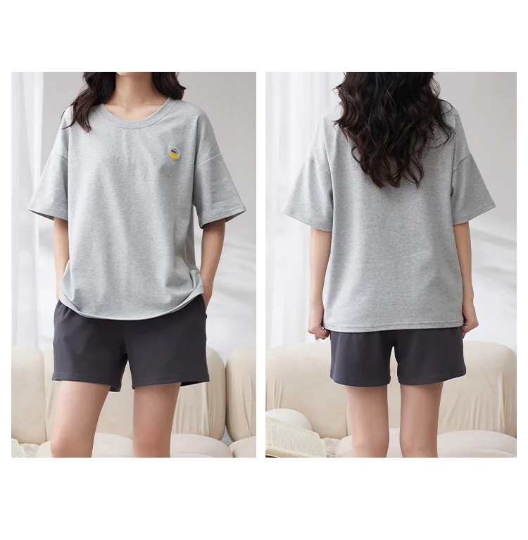 Parte superior de pijama con relleno incorporado. Conjunto de ropa de estar en casa. Talla grande disponible.