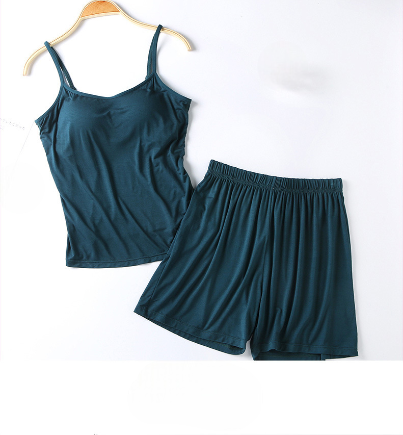 PJ Set Singlet with Built In Bra Comes with Matching Shorts Plus size available