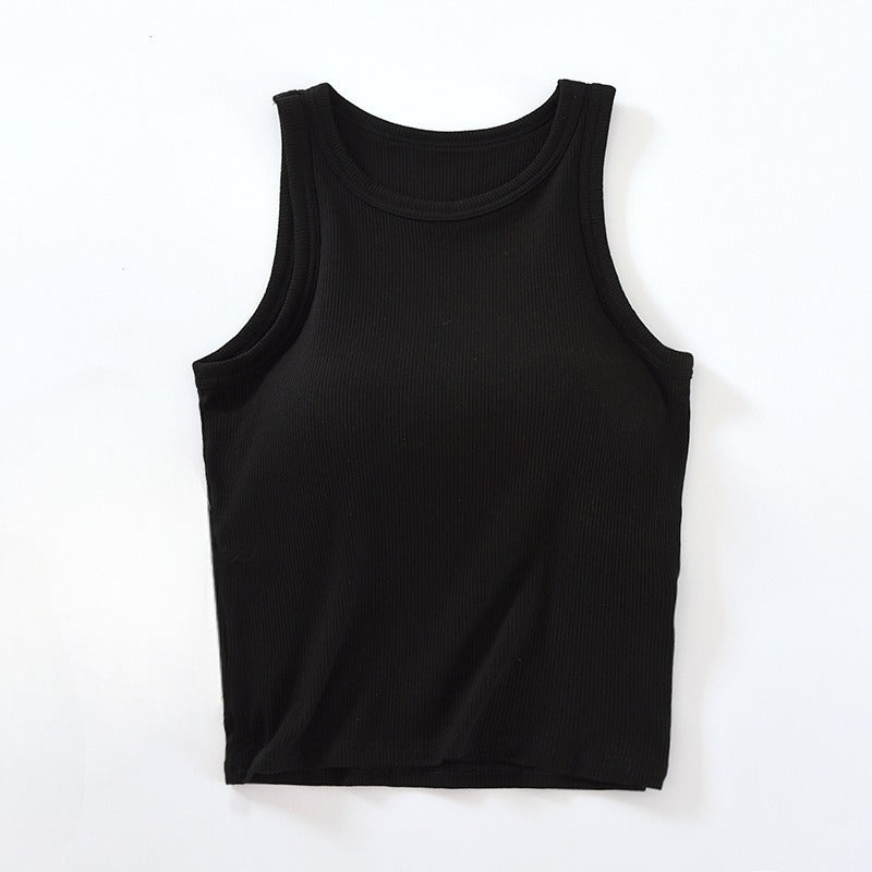 Tank Crop Top with Inbuilt Bra