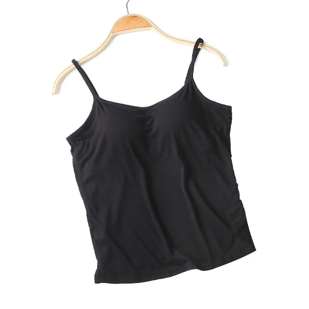 Singlet with Built In Bra Plus size available