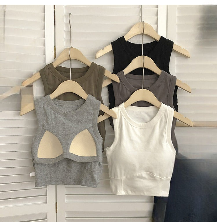Tank Crop Top Great for Teens and Petite sizes - Free Size