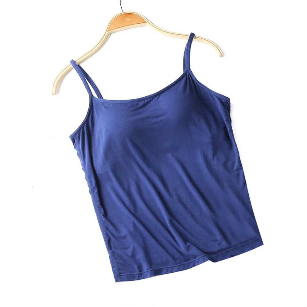 Singlet with Built In Bra Plus size available