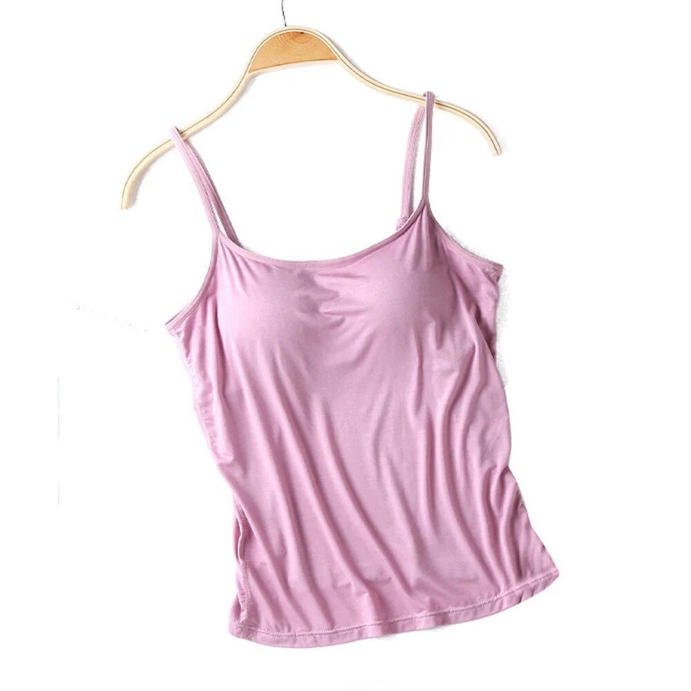 Singlet with Built In Bra Plus size available