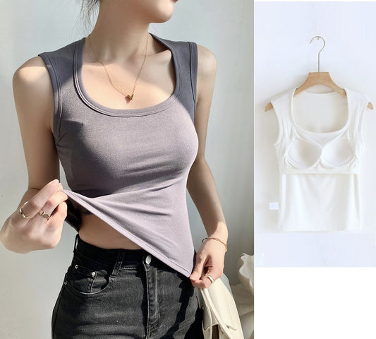 Stylish Built In Bra Top