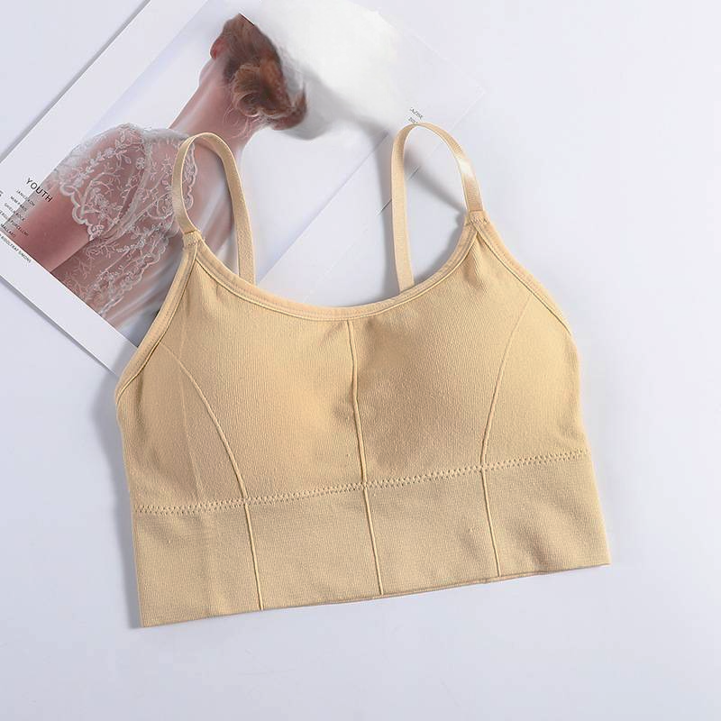 Sujetador deportivo crop top con tirantes