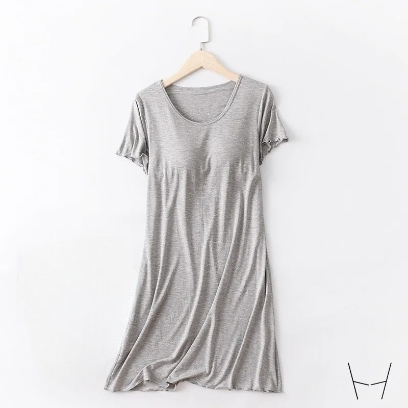 Camisón con sujetador incorporado y relleno en el pecho