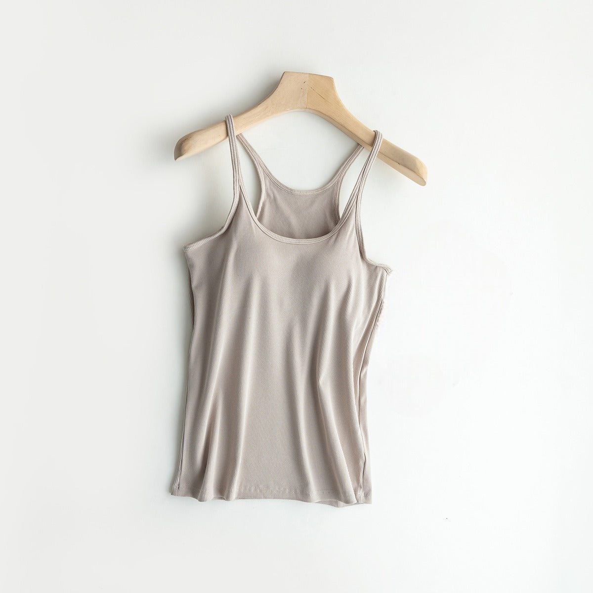 Cami Tank Top with Built in Bra Camsiole Singlet Tank