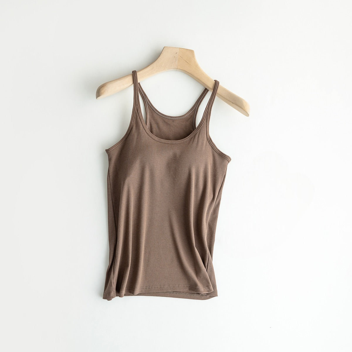 Cami Tank Top with Built in Bra Camsiole Singlet Tank