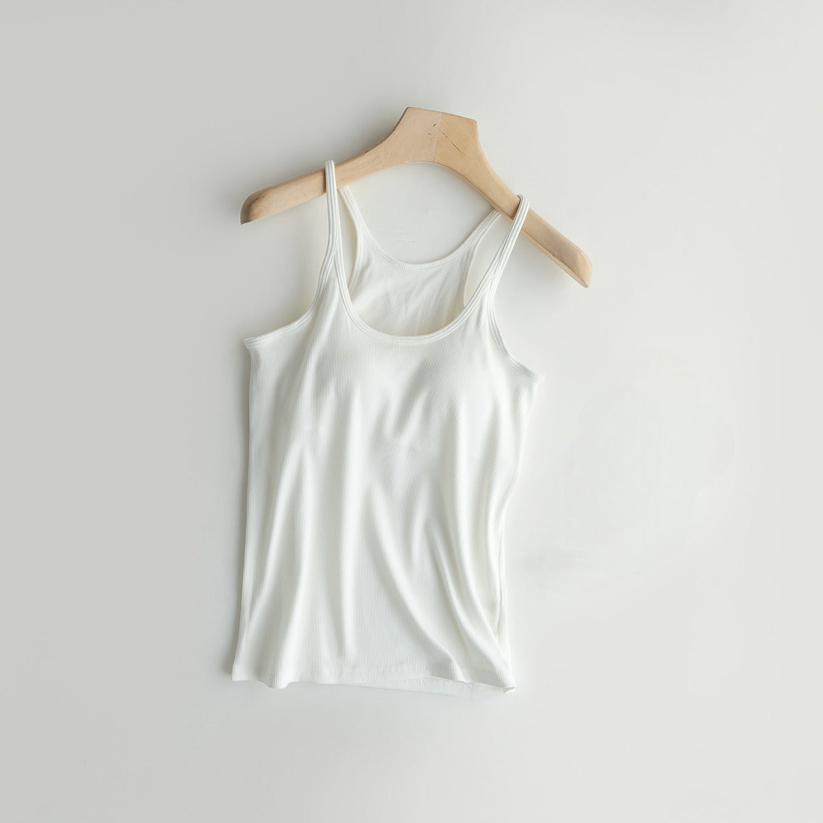 Cami Tank Top with Built in Bra Camsiole Singlet Tank