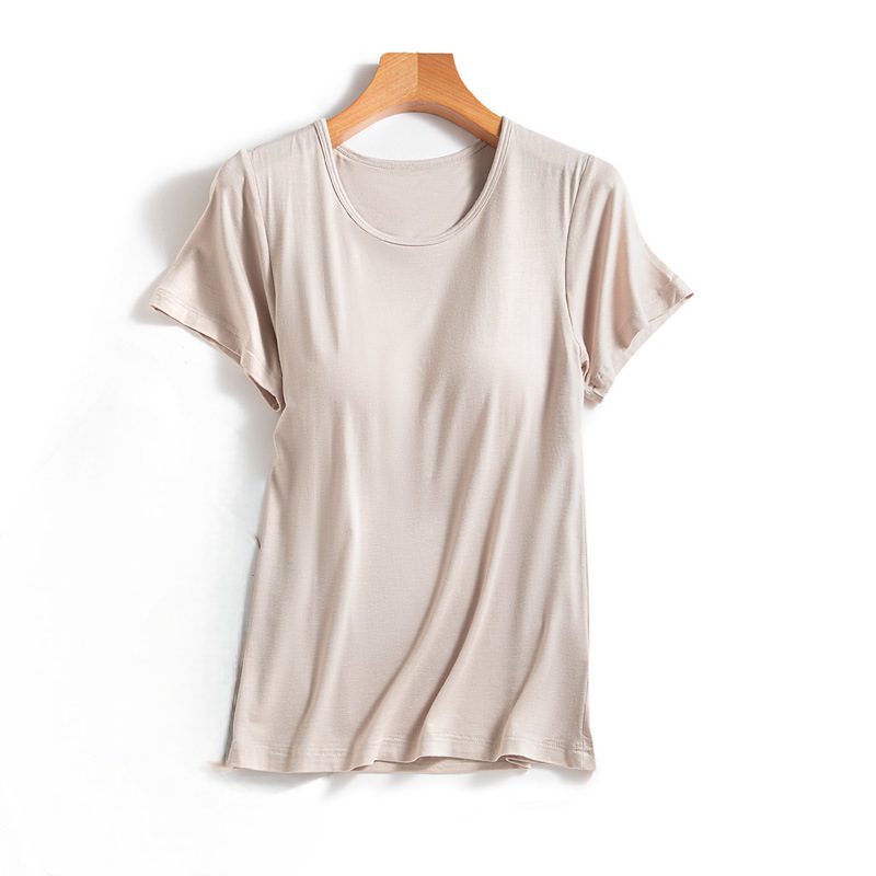 Shirt with Built In Bra Pastel Colours