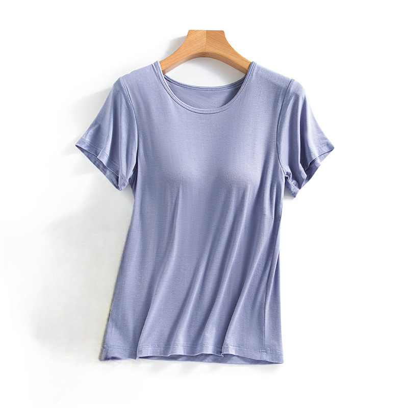 Shirt with Built In Bra Pastel Colours