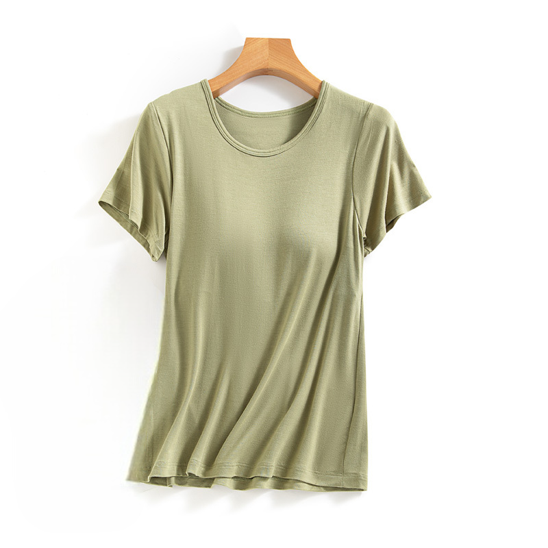 Shirt with Built In Bra Pastel Colours