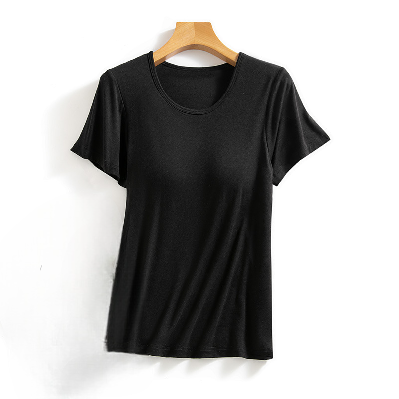 Shirt with Built In Bra Pastel Colours