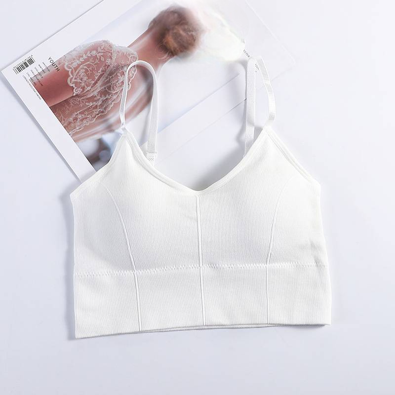 Sujetador deportivo crop top con tirantes