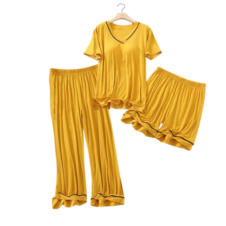 Parte superior de pijama con relleno incorporado. Conjunto de ropa de estar en casa. Talla grande disponible.